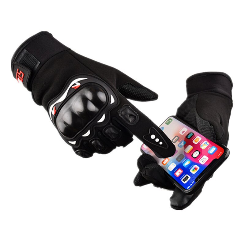 Fingerless Racing Gloves Supplier - Factory Touchscreen Knuckle Protection Anti Slip Sport