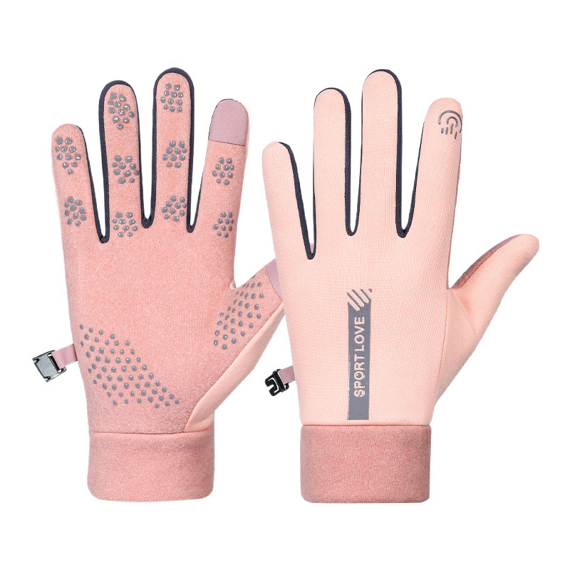 Thermal Cycling Gloves Supplier - TAI RAN Winter Fleece Lined Polyester Water-Resistant