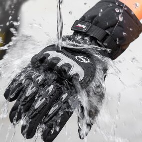 Winter Motorcycle Gloves Factory - Racing for Bikers Warm Waterproof Touchscreen Leather