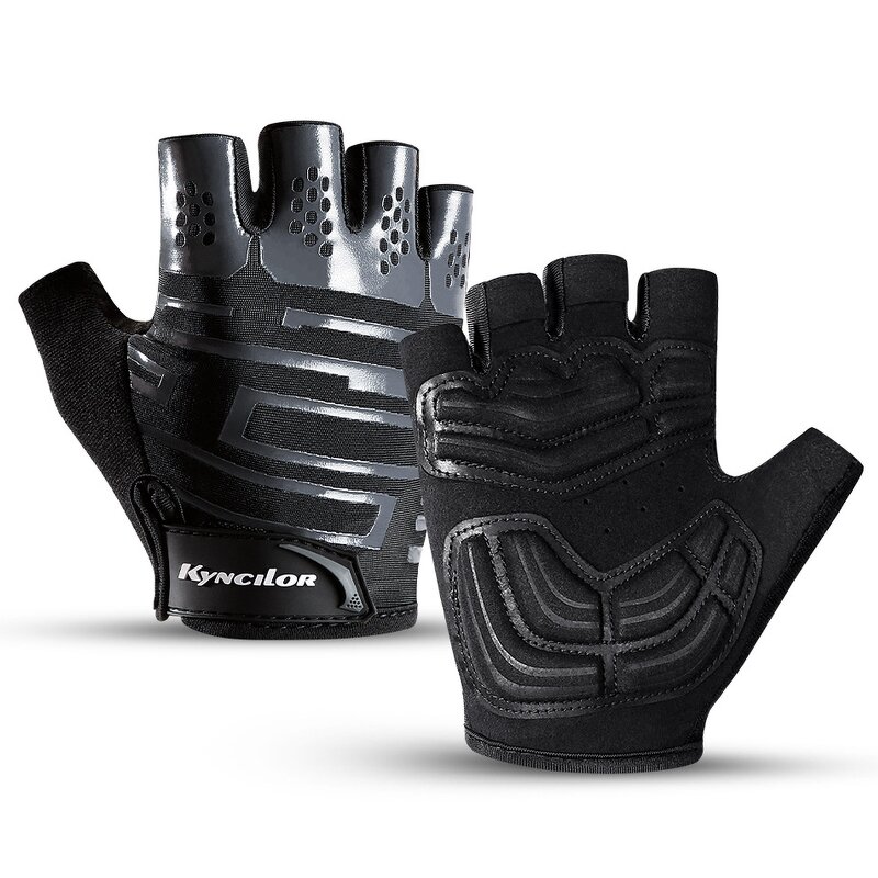 Half-Finger Cycling Gloves Manufacturer - High Quality SBR Full Palm Microfiber Shock