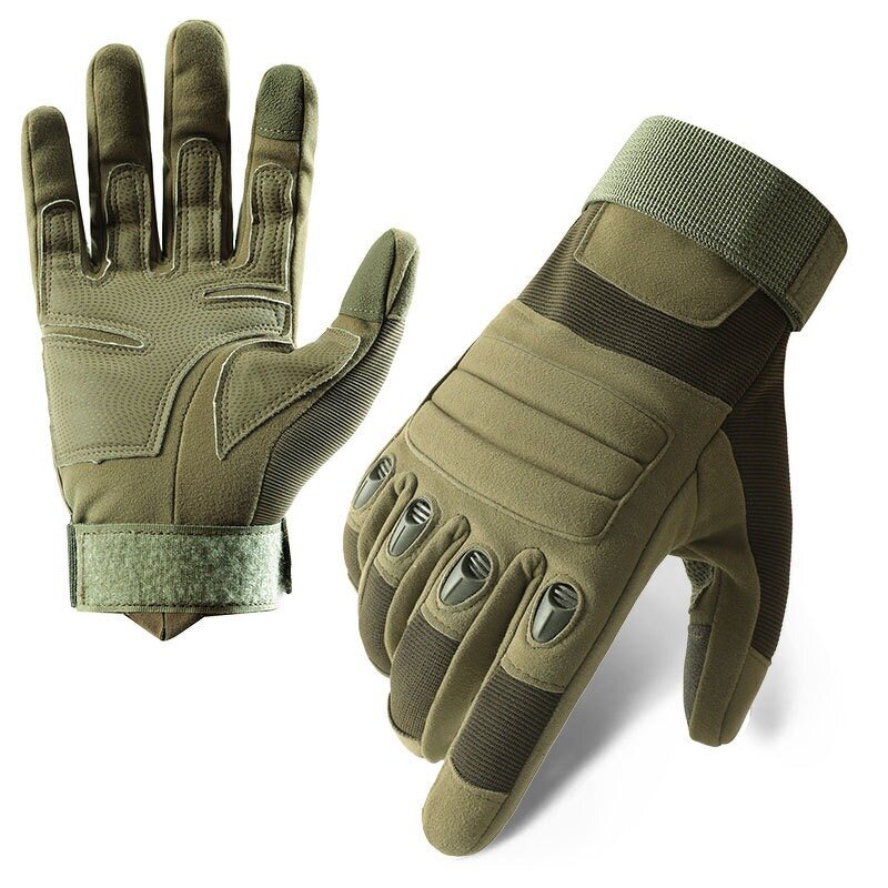 Tactical Long Finger Gloves Supplier - Heavy Duty Non-Slip Black Waterproof Wholesale Unisex