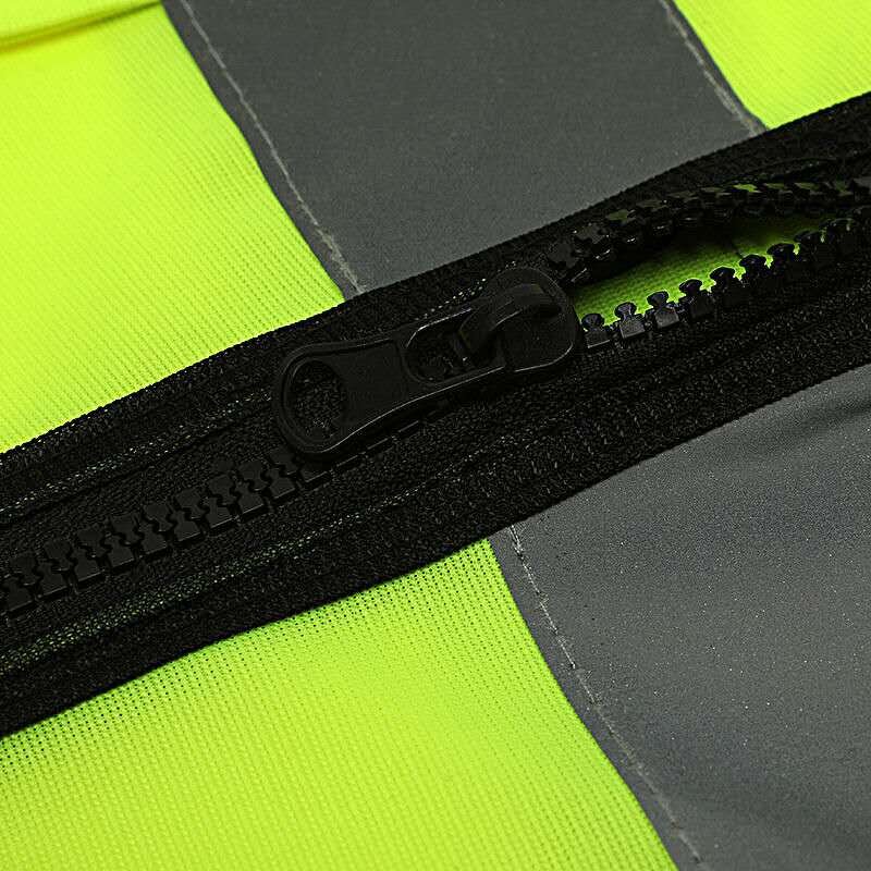Safety Work Jacket Factory - Hi Vis 100% Polyester Reflective Construction Vest Custom