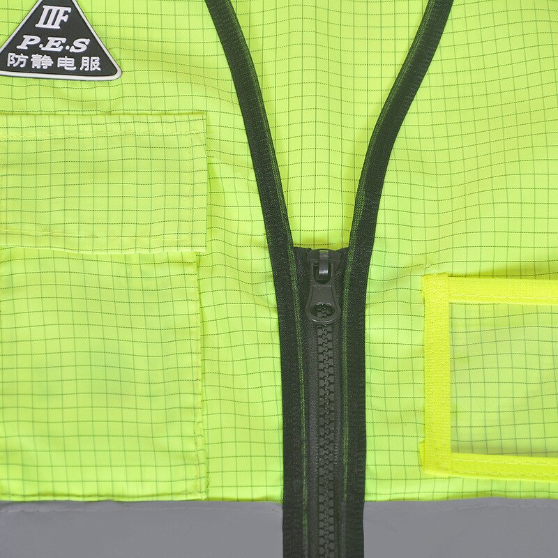 High Vis Reflective Vest Supplier - Breathable Fabric Multi-pocket Traffic Gas Station Work