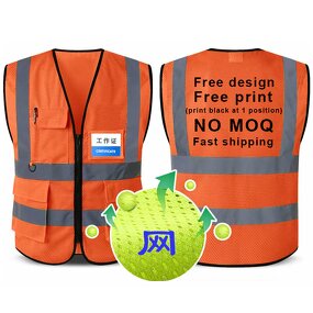 Reflective Safety Vest Supplier - Custom Logo Printing Night Vision Construction Traffic