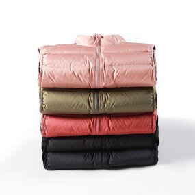 Equestrian Vest Factory - Plus Size Unisex Winter Sleeveless Outerwear 100% Polyester Down Collar