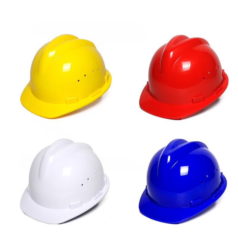 Hard Hat Factory - Classic V-shaped Slotted 4 Suspension Points Construction Work