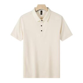 Mens Polo Shirt Supplier - Short Sleeve Casual Slim Solid Color Polyester Cotton Blend