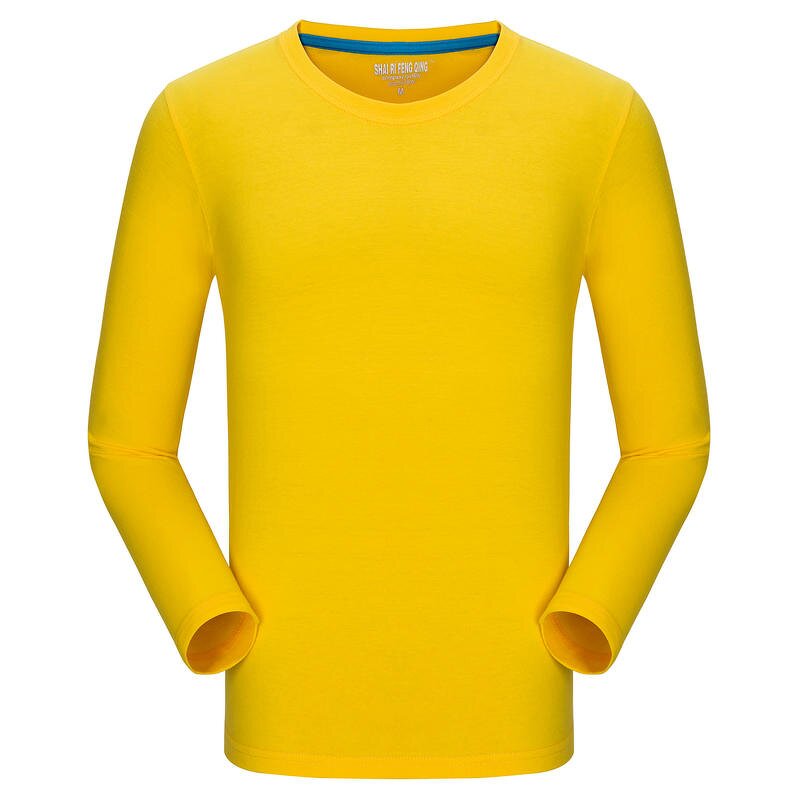 Long Sleeve T Shirt Supplier - Custom High Quality 100% Cotton Crew Neck Men Full Tee