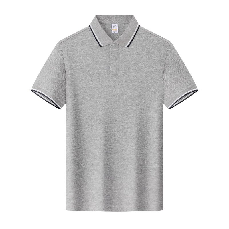 Polo Shirt with Button Factory - Custom Logo Pure Cotton Pique Short Sleeve Corporate Culture