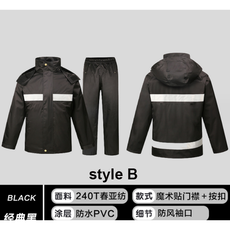 Reflective Raincoat Supplier - Durable Hi Vis Oxford Windproof Waterproof Construction Safety