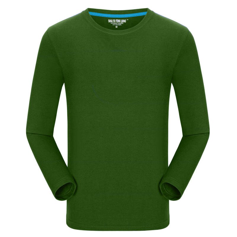 Long Sleeve T Shirt Supplier - Custom High Quality 100% Cotton Crew Neck Men Full Tee
