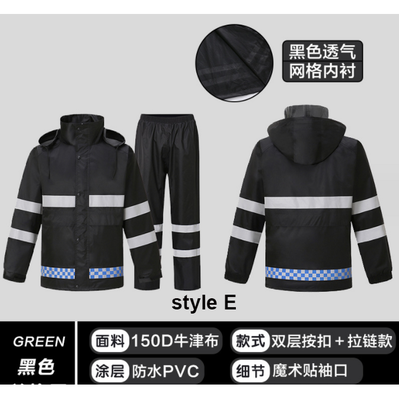 Reflective Raincoat Supplier - Durable Hi Vis Oxford Windproof Waterproof Construction Safety