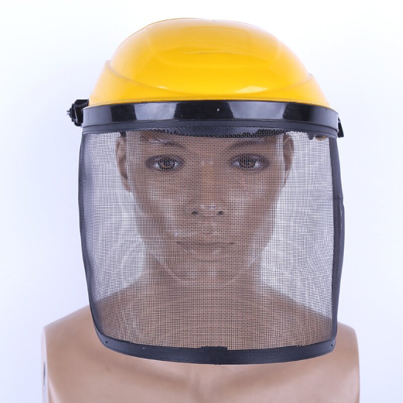 Logging Safety Helmet Factory - Face Shield Steel Mesh Visor for Garden Forest