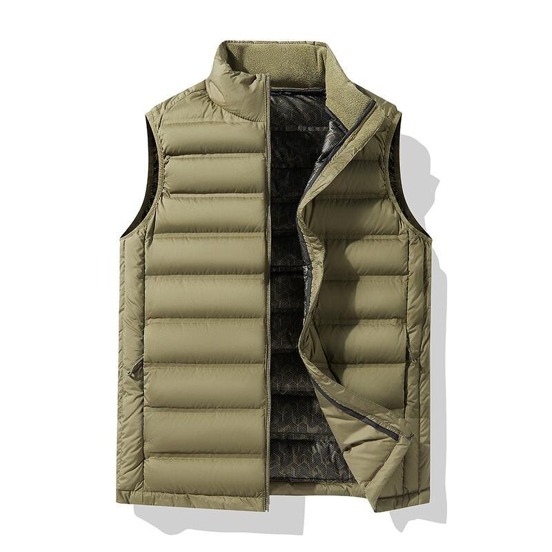 Equestrian Vest Factory - Plus Size Unisex Winter Sleeveless Outerwear 100% Polyester Down Collar