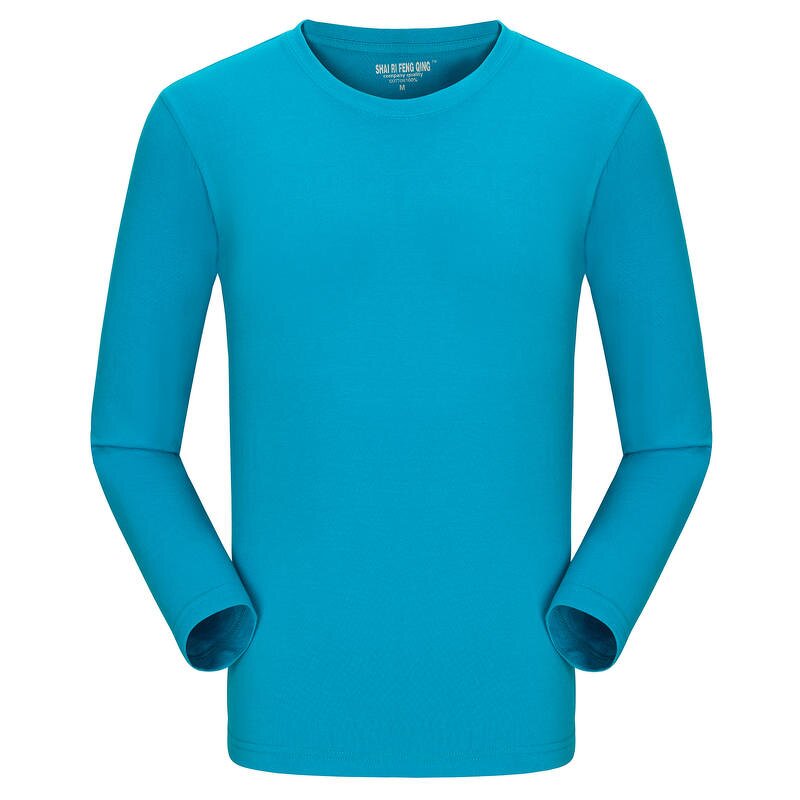 Long Sleeve T Shirt Supplier - Custom High Quality 100% Cotton Crew Neck Men Full Tee