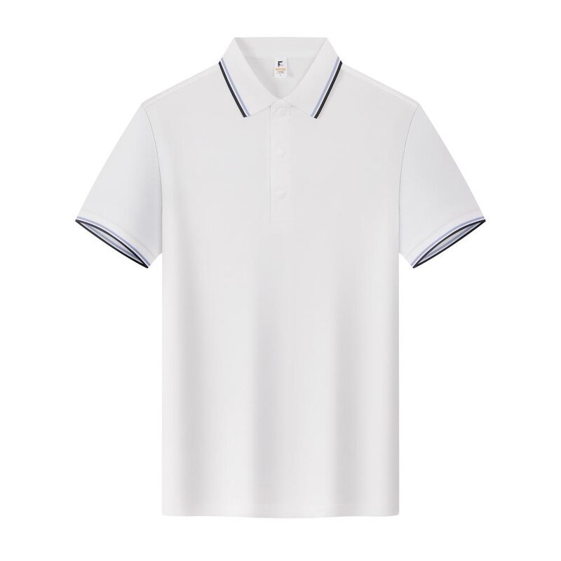 Polo Shirt with Button Factory - Custom Logo Pure Cotton Pique Short Sleeve Corporate Culture