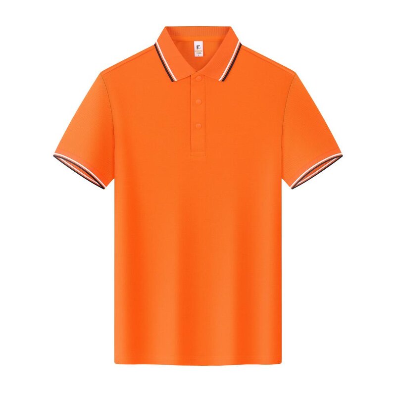 Polo Shirt with Button Factory - Custom Logo Pure Cotton Pique Short Sleeve Corporate Culture