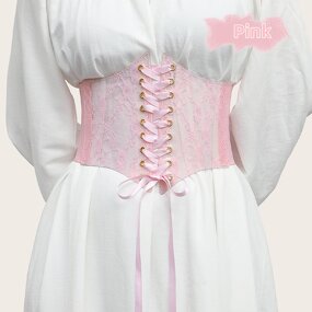 Lace Strap Leather Waist Cincher Manufacturer - Custom Retro Style