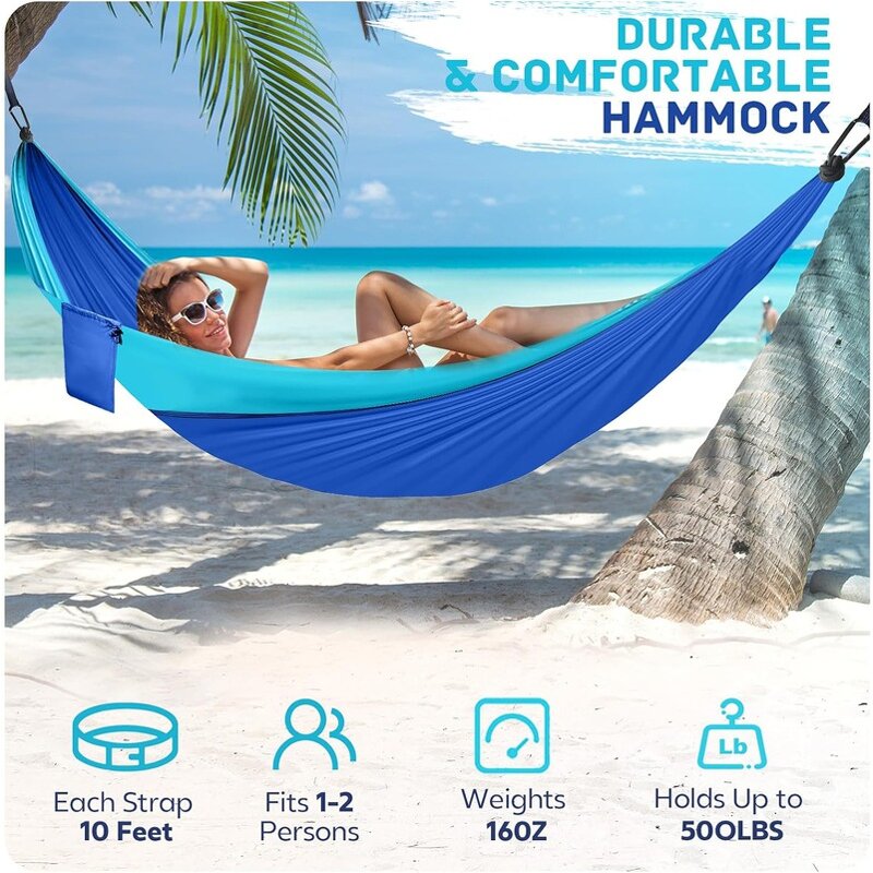 Nylon Camping Hammock Manufacturer - Custom Durable Hammock with Straps