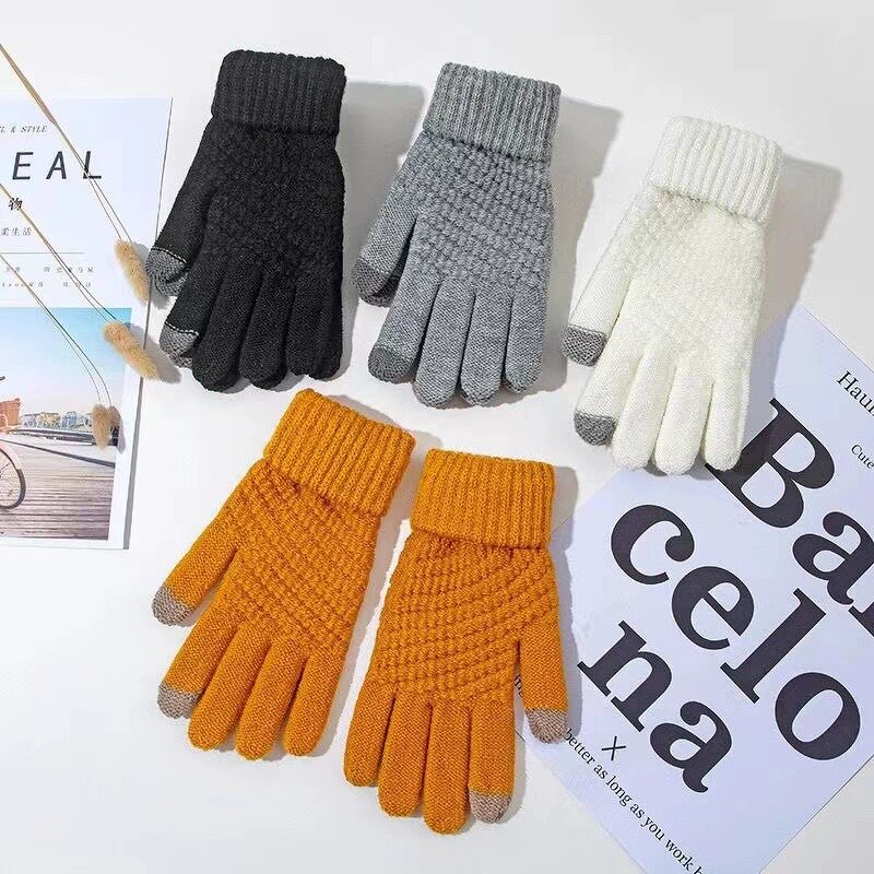 Wool Mittens Gloves Manufacturer - Bulk Jacquard Touch Screen Gloves