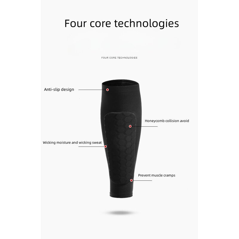 Elastic Football Calf Sleeve Manufacturer - Bulk Stabilizing Shin Guard Socks