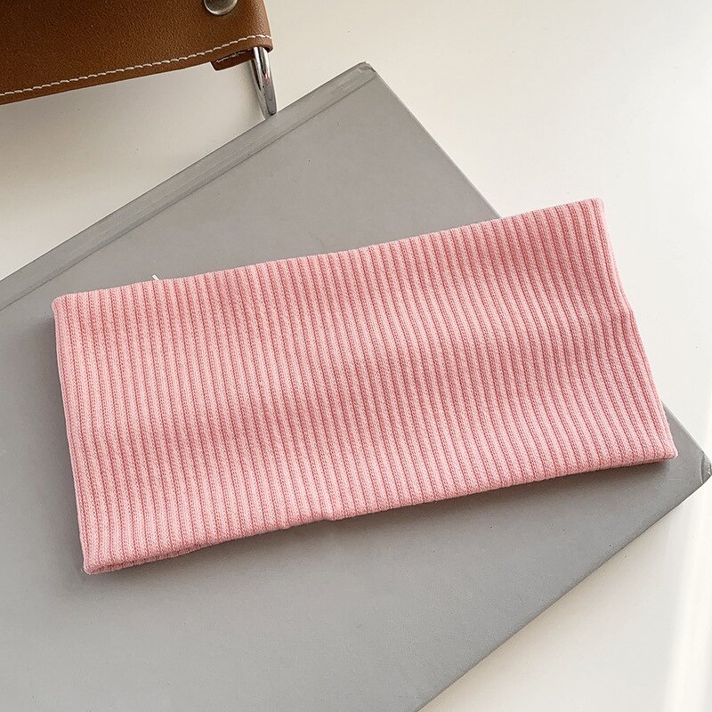 Stretch Knitted Headband Manufacturer - Bulk Solid Color Yoga Hair Band