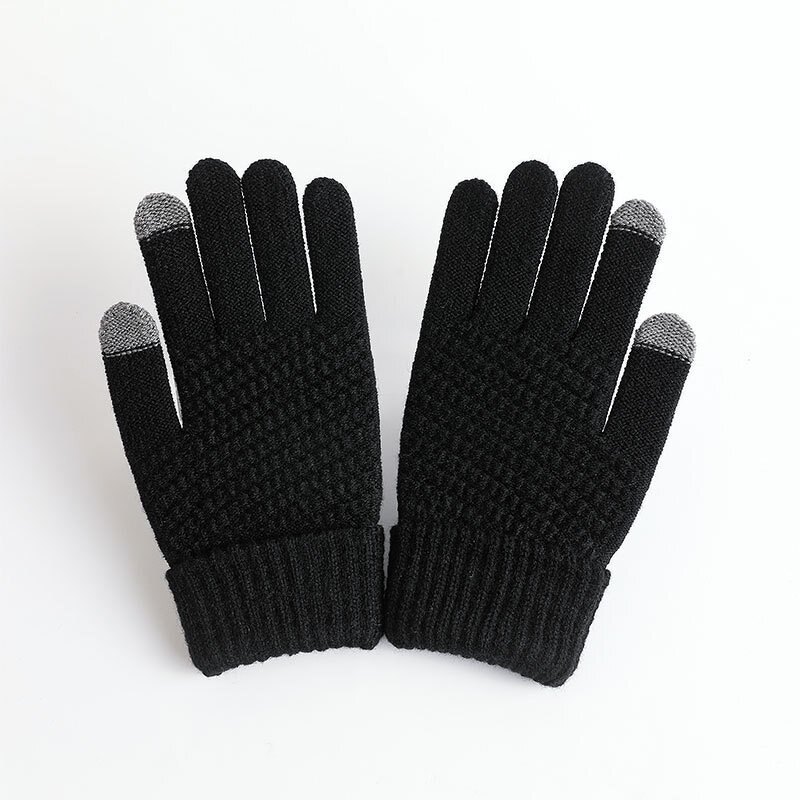 Winter Men's Knitted Gloves Manufacturer - Bulk Touch Screen Warm Gloves