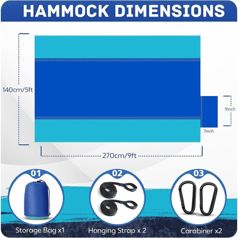 Nylon Camping Hammock Manufacturer - Custom Durable Hammock with Straps