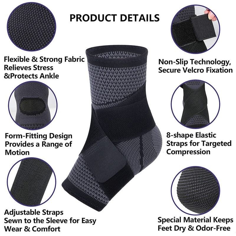 Nylon Ankle Compression Sleeves Manufacturer - Bulk Injury Recovery Support