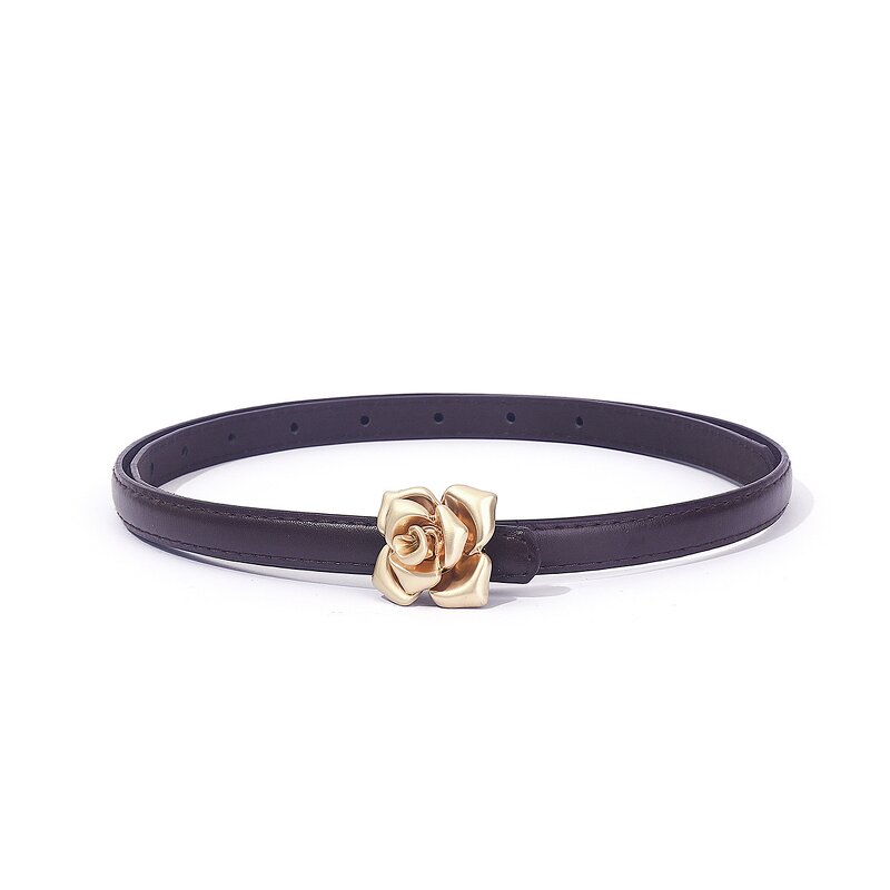 Rose Flower Buckle Thin Belt Manufacturer - Bulk PU Slimming Belt