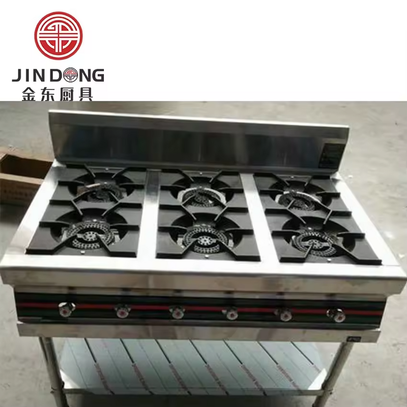 Chinese Gas Range Stove Manufacturer - Commercial Restaurant Kitchen Two Wok Stainless Steel