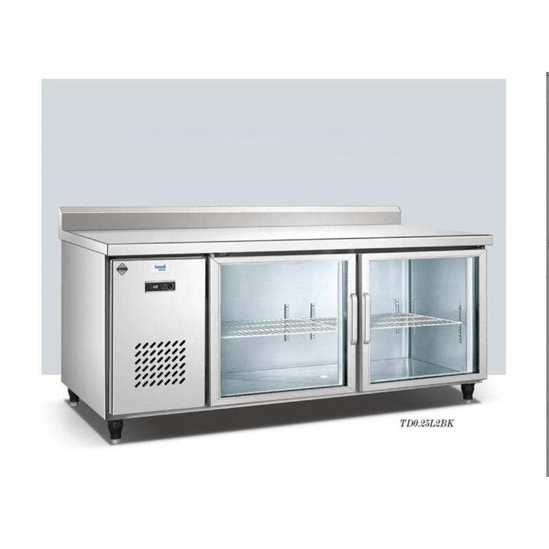 Sandwich Prep Table Supplier - Commercial 3 Doors Stainless Steel Salad Display Fridge