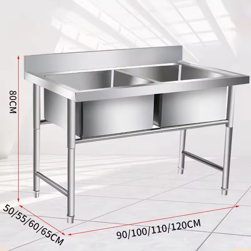 Double Bowl Sink Manufacturer - Commercial Restaurant Kitchen Food Grade Stainless Steel