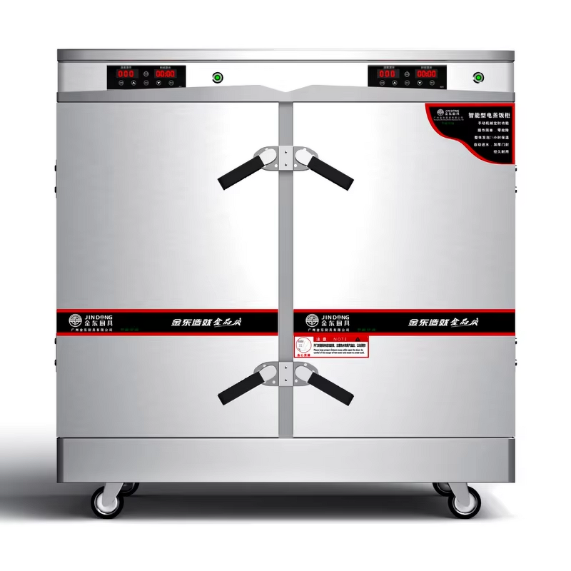 Food Steamed Trolley Supplier - Commercial Kitchen Seafood Rice Steaming Cart Cabinet