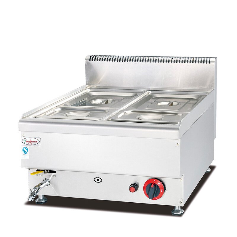 Bain Marie Manufacturer - Stainless Steel Gas LPG Buffet Steam Table Counter Top