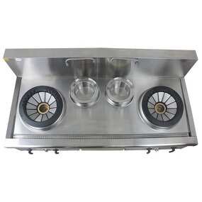 Single Wok Gas Stove Manufacturer - New Design Restaurant Equipment Standing Stainless Steel