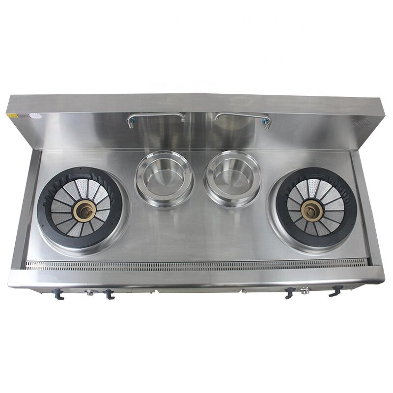 Single Wok Gas Stove Manufacturer - New Design Restaurant Equipment Standing Stainless Steel