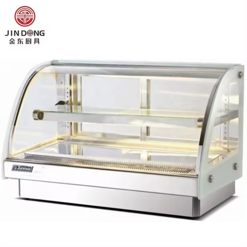 Dessert Refrigerator Factory - Commercial Mini Curved Glass Pastry Bakery Showcase