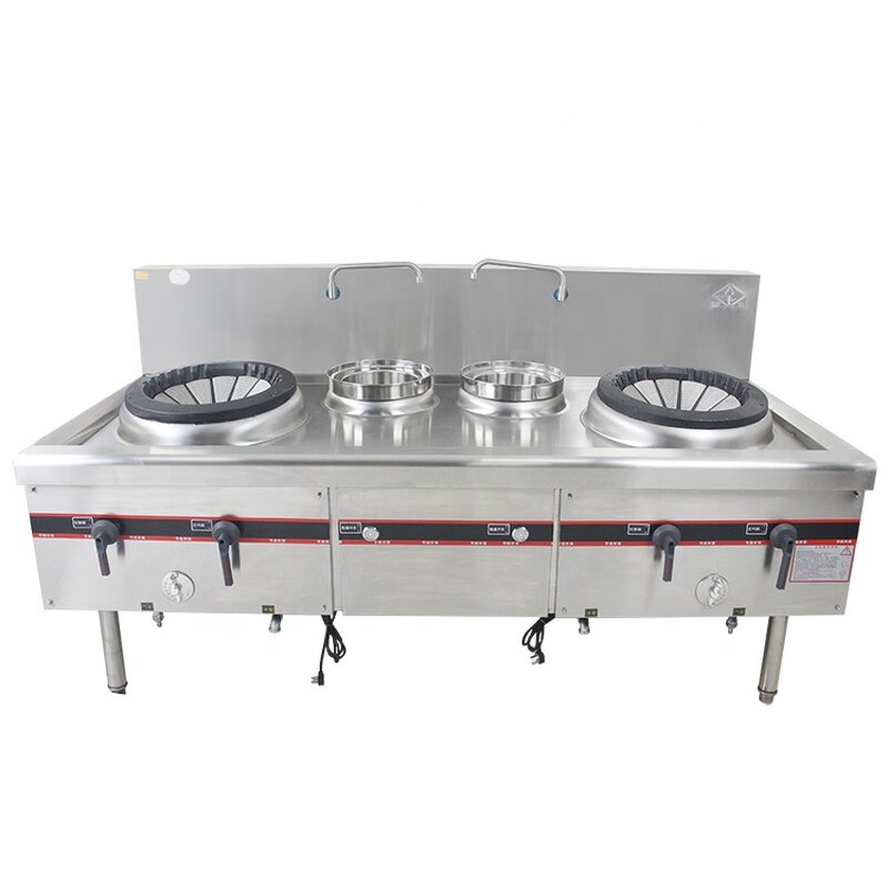 Single Wok Gas Stove Manufacturer - New Design Restaurant Equipment Standing Stainless Steel