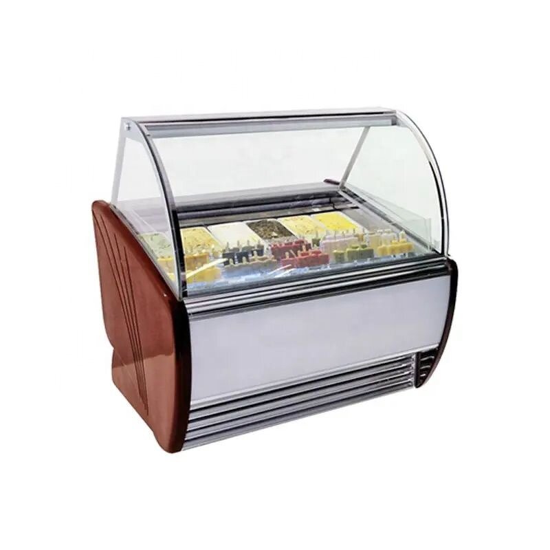 Ice Cream Showcase Factory - Commercial Air Cooled Glass Door Display Refrigerators