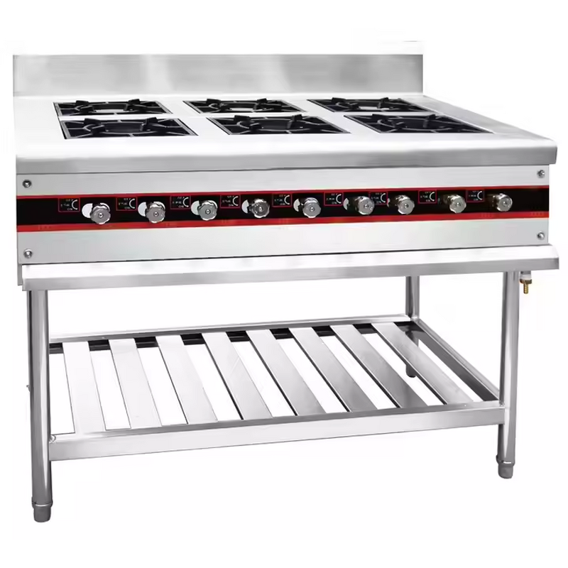 Restaurant Gas Stove Manufacturer - Commercial Single Double burner Cooker Hotel Kitchen