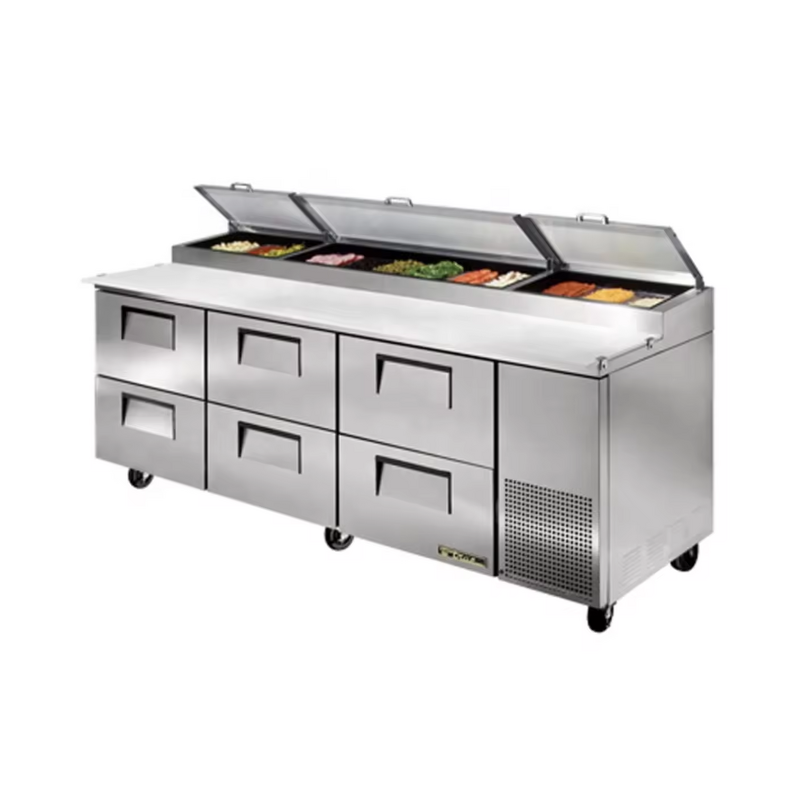 Salad Bar Fridge Supplier - Single Temperature Pizza Prep Counter Top Display Freezer