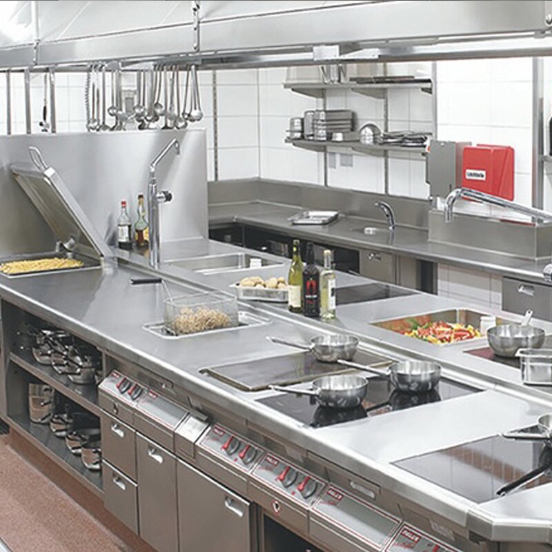 Commercial Kitchenware Set Supplier - Full Stainless Steel Customized Hotel School Canteen
