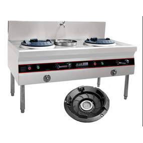 Gas Cooking Stove Supplier - Commercial Kitchen Stainless Steel Double Burners High
