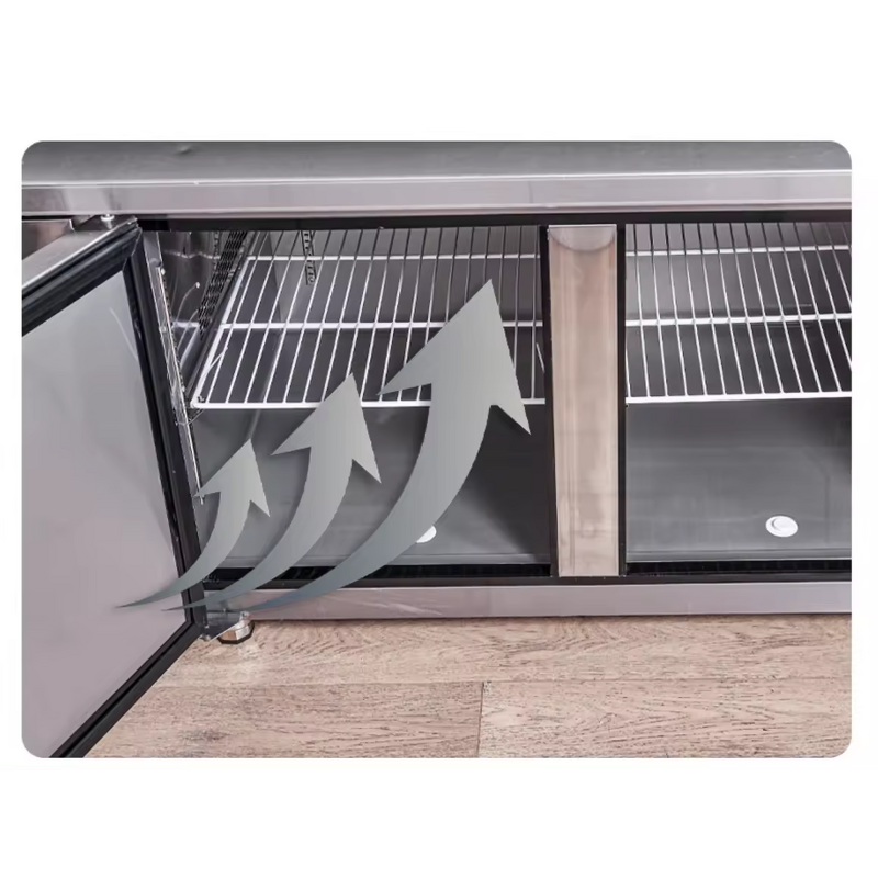 Glass Door Freezer Manufacturer - Commercial Stainless Steel Fan Cooling Refrigerated