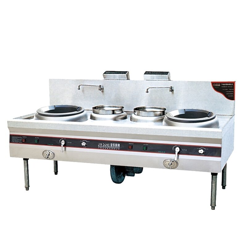 Industrial Gas Range Stove Supplier - Two Wok Restaurant Equipments Burner Stand Cooker