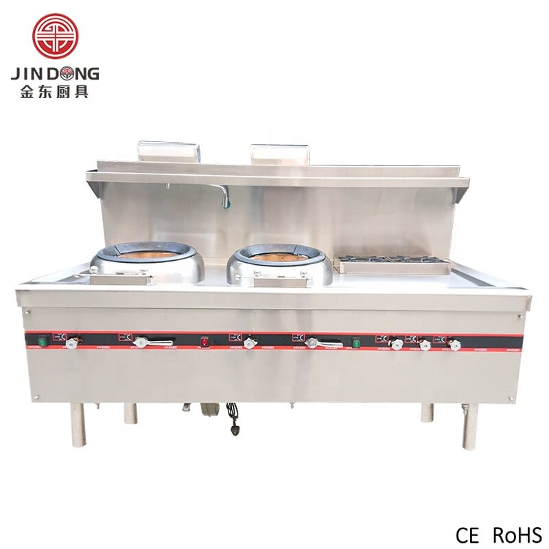 Gas Butane Cooker Supplier - Commercial Standing Double Burner for Catering Equipment