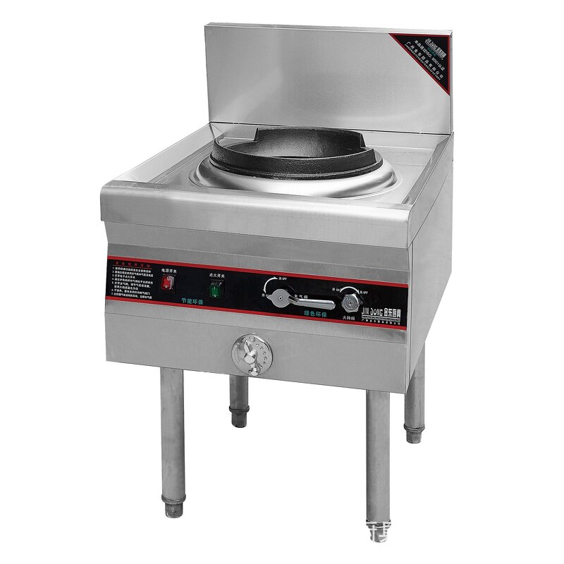Gas Cooking Stove Supplier - Commercial Kitchen Stainless Steel Double Burners High