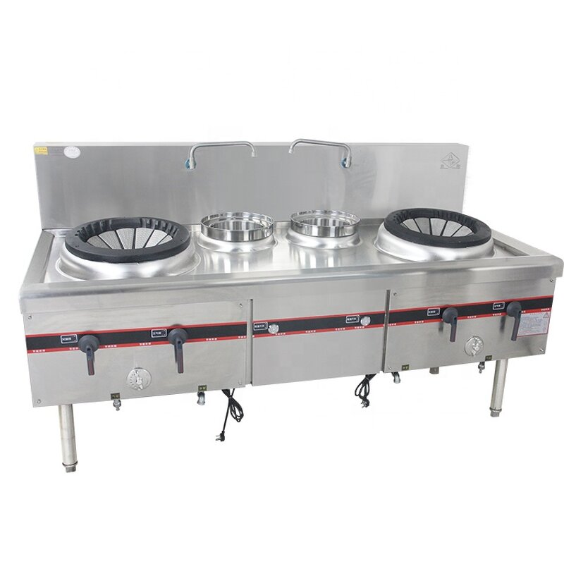 Single Wok Gas Stove Manufacturer - New Design Restaurant Equipment Standing Stainless Steel