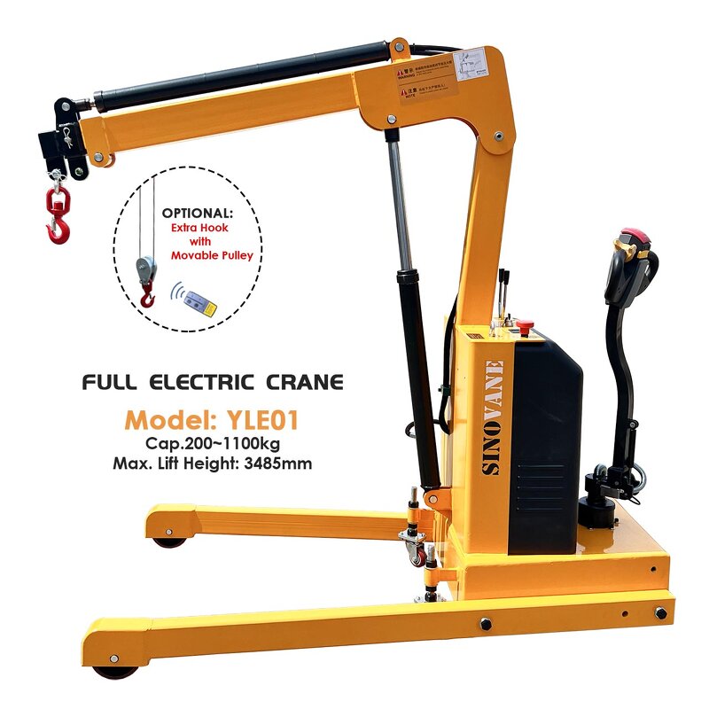 Full Electric Shop Crane Manufacturer - Foldable 200-2000 kg Battery Power Mini Floor